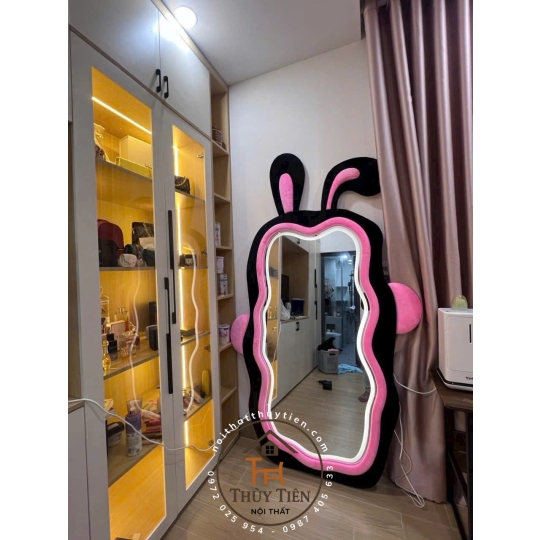 Gương decor toàn thân đèn led ko đèn led nhiều mẫu hàng loại 1 