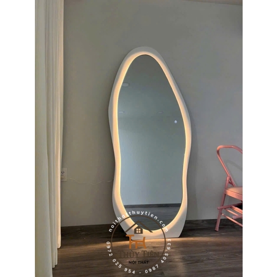 Gương decor toàn thân đèn led ko đèn led nhiều mẫu hàng loại 1 