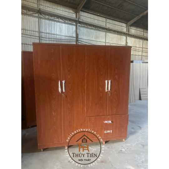 Tủ quần áo gỗ MDF cửa mở - TQAMDF 025
