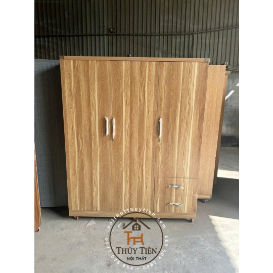 Tủ quần áo gỗ MDF cửa mở - TQAMDF 025