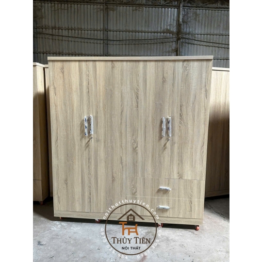 Tủ quần áo gỗ MDF cửa mở - TQAMDF 025
