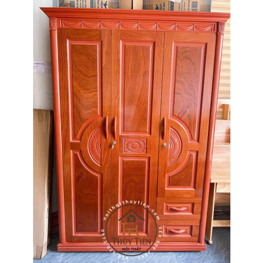 Tủ quần áo xoan phủ - TQAXP 013