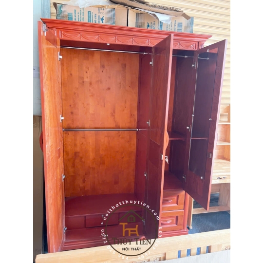 Tủ quần áo xoan phủ - TQAXP 013