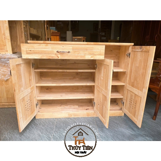 Tủ giày dép gỗ cao su- TGDCS 009