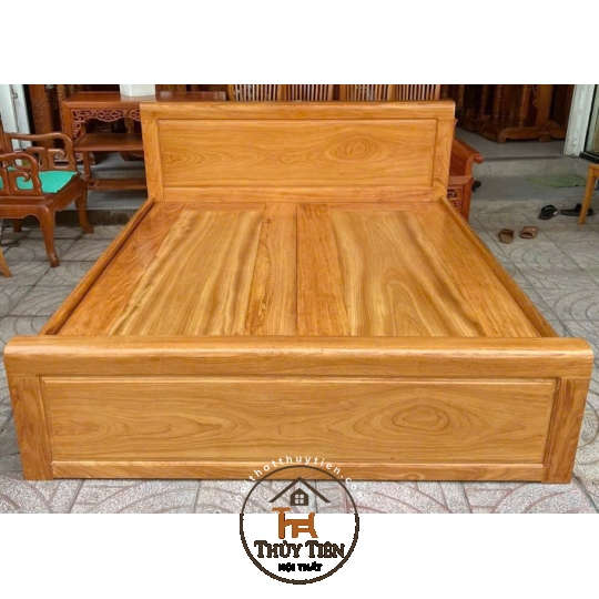 Giường ngủ gỗ gõ đỏ- GNGGD 006