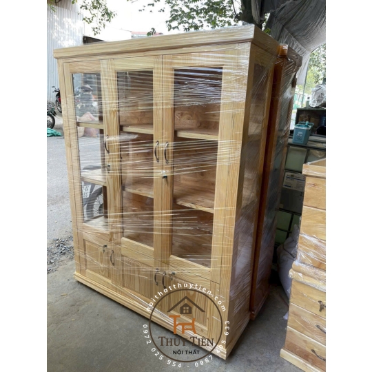 Tủ hồ sơ tủ trưng bày gỗ cao su