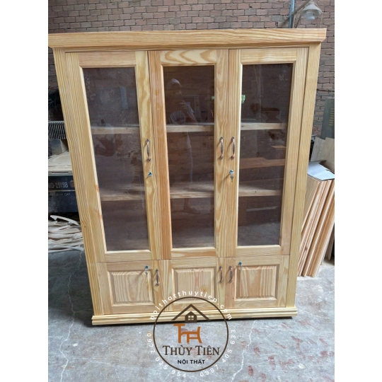 Tủ hồ sơ tủ trưng bày gỗ cao su