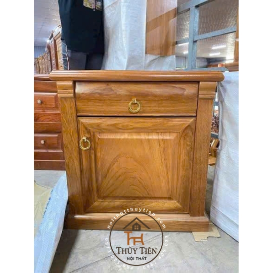 Tủ đầu giường gỗ hương xám