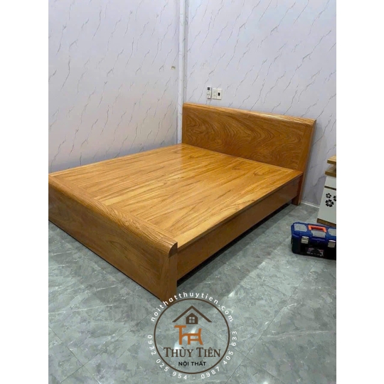 Giường ngủ gỗ gõ đỏ- GNGGD 006