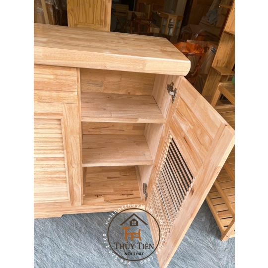 Tủ giày dép gỗ cao su- TGDCS 009