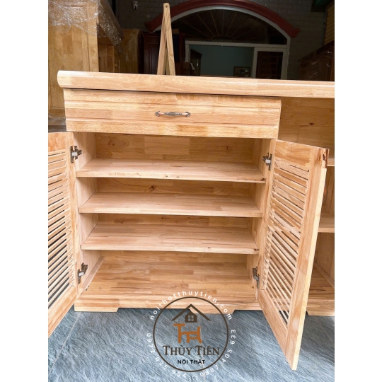 Tủ giày dép gỗ cao su- TGDCS 009