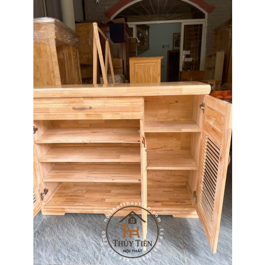 Tủ giày dép gỗ cao su- TGDCS 009