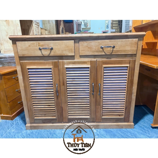 Tủ giày dép gỗ cao su- TGDCS 009