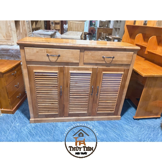 Tủ giày dép gỗ cao su- TGDCS 009