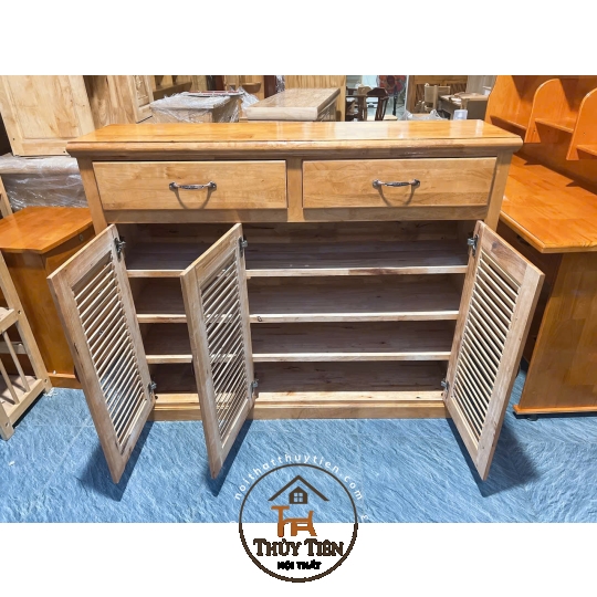 Tủ giày dép gỗ cao su- TGDCS 009