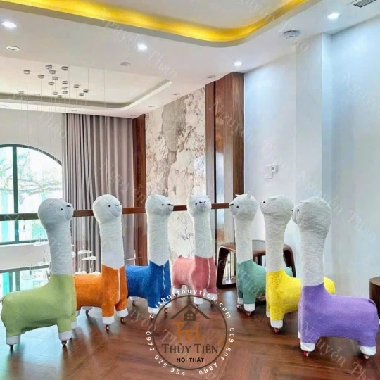 Ghế Decor  Đồ Chơi Lạc Đà Alpaca Cao Cấp Trẻ Em