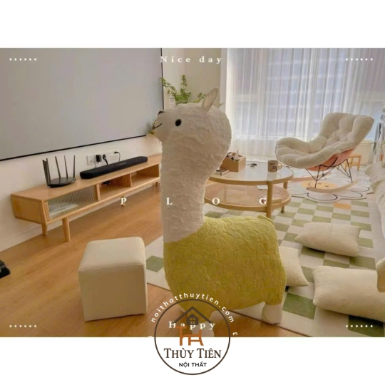 Ghế Decor  Đồ Chơi Lạc Đà Alpaca Cao Cấp Trẻ Em