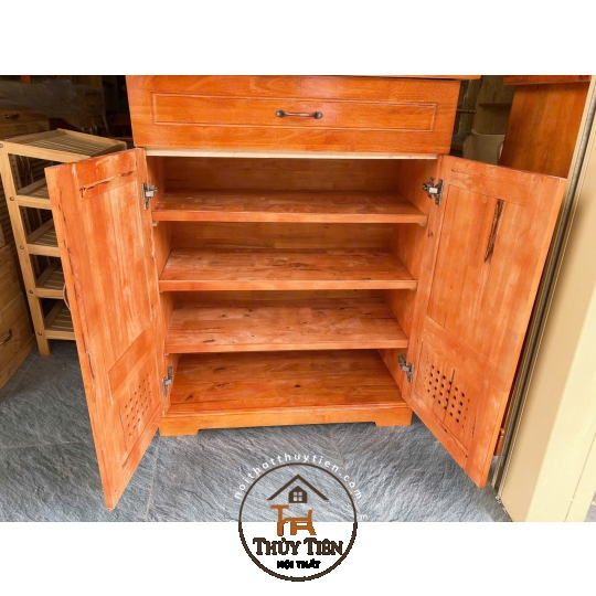 Tủ giày dép gỗ cao su 