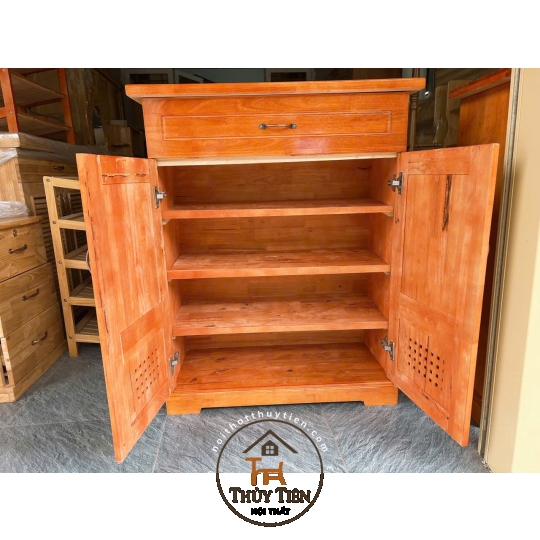 Tủ giày dép gỗ cao su 