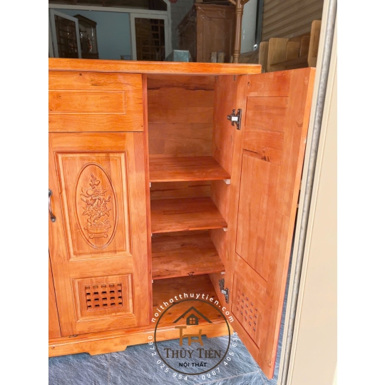 Tủ giày dép gỗ cao su 