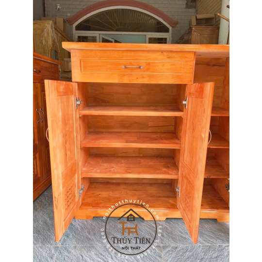 Tủ giày dép gỗ cao su 