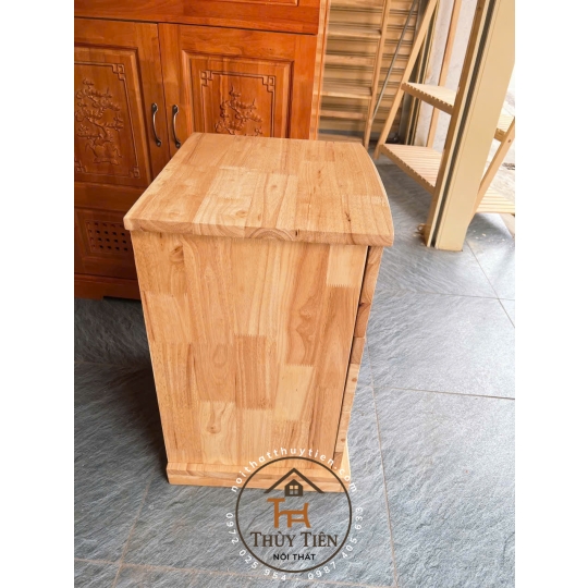Tủ đầu giường gỗ cao su