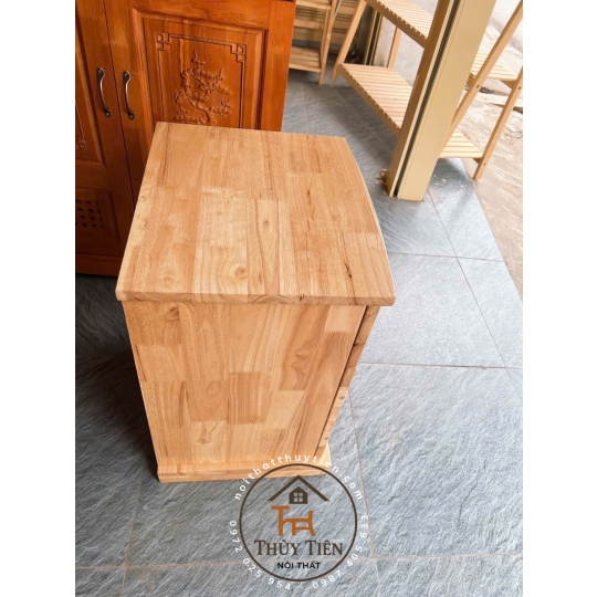 Tủ đầu giường gỗ cao su