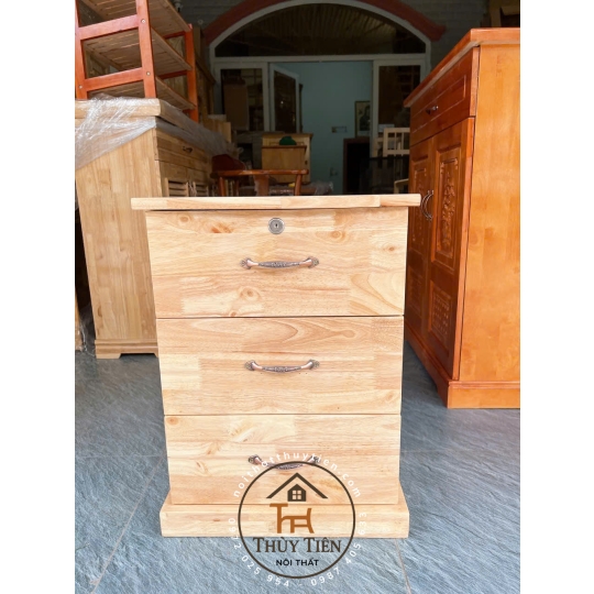 Tủ đầu giường gỗ cao su