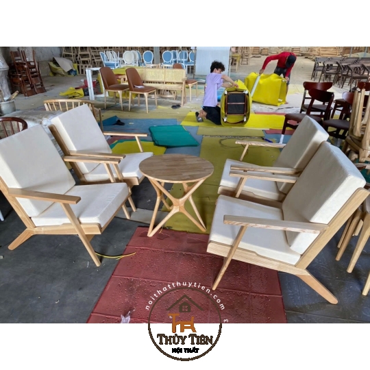 Bộ Sofa gỗ thông