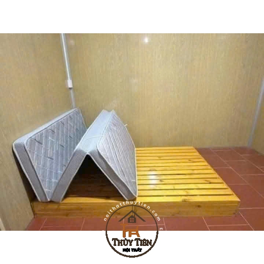 Mẫu Giường pallet gỗ thông