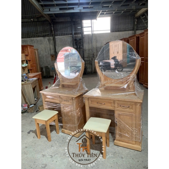 Bàn trang điểm gỗ sồi Pháp - BTDGS 001