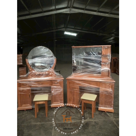 Bàn trang điểm gỗ sồi Pháp - BTDGS 001