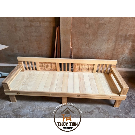 Ghế gấp thành giường- Giường gấp đa năng thông minh- Trường Kỷ gỗ sồi