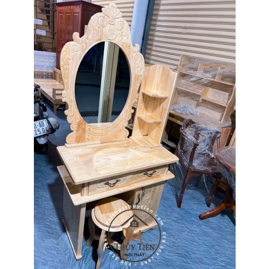 Bàn trang điểm gỗ thông nhiều mẫu