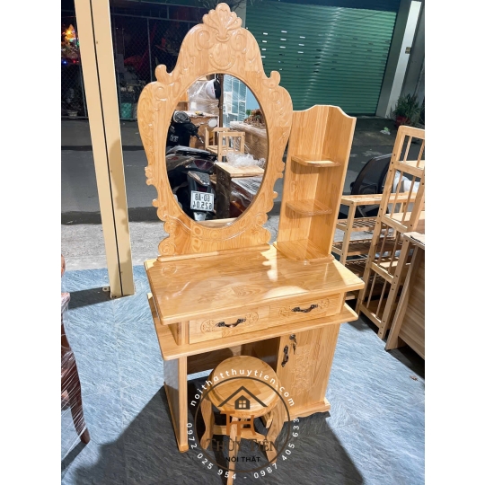 Bàn trang điểm gỗ thông nhiều mẫu
