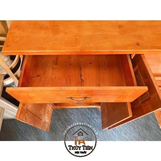 Tủ giày dép gỗ cao su ngang 1m2 