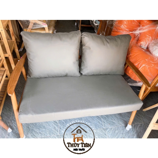 Sofa tay nhọn gỗ ASH nguyên khối cao cấp- Đỉnh cao thẩm mỹ