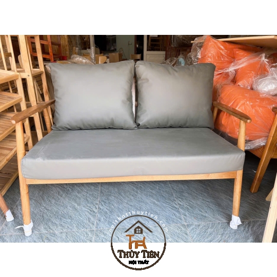 Sofa tay nhọn gỗ ASH nguyên khối cao cấp- Đỉnh cao thẩm mỹ