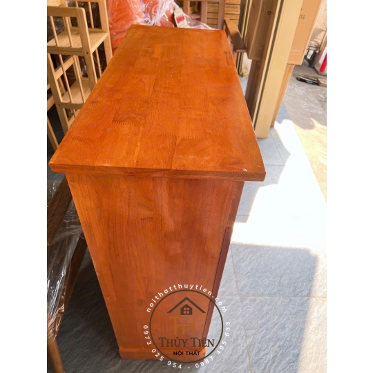 Tủ giày dép gỗ cao su tự nhiên ngang 80cm