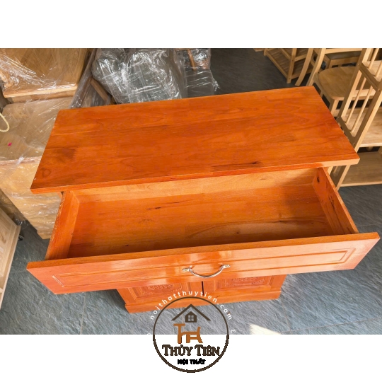 Tủ giày dép gỗ cao su tự nhiên ngang 80cm