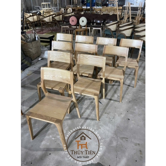Ghế November gỗ ash, gỗ full toàn bộ