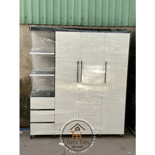 Tủ nhựa đài loan ngang 1m6 cao 1m85