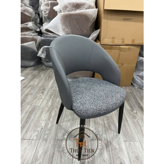 Ghế Ăn Nhập Khẩu Cao Cấp 𝐒𝐔𝐑𝐈 Bọc Da PU Chống Mèo Cào Cao Cấp Hiện Đại, Chân Sắt Sơn Tĩnh Điện