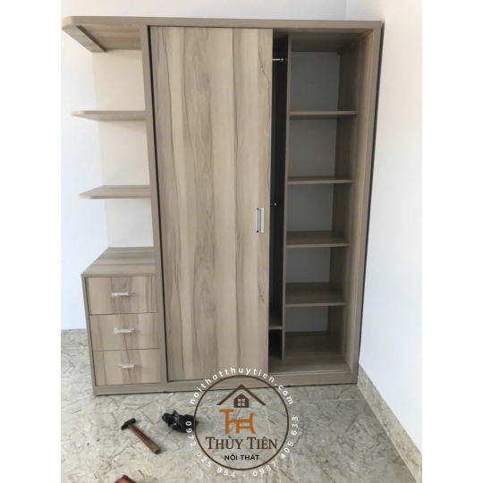 Mẫu tủ quần áo MDF lõi xanh toàn bộ chống ẩm giá tận xưởng