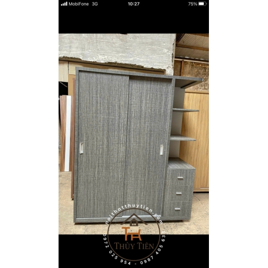 Mẫu tủ quần áo MDF lõi xanh toàn bộ chống ẩm giá tận xưởng