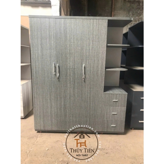 Mẫu tủ quần áo MDF lõi xanh toàn bộ chống ẩm giá tận xưởng