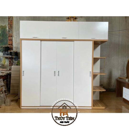 Mẫu tủ quần áo MDF lõi xanh toàn bộ chống ẩm giá tận xưởng