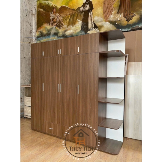 Mẫu tủ quần áo MDF lõi xanh toàn bộ chống ẩm giá tận xưởng