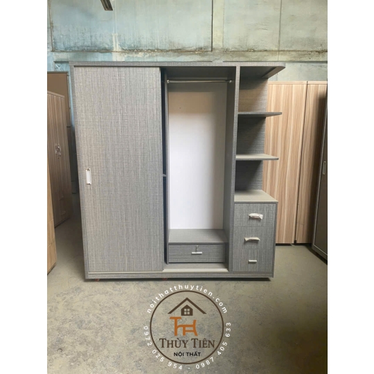 Mẫu tủ quần áo MDF lõi xanh toàn bộ chống ẩm giá tận xưởng