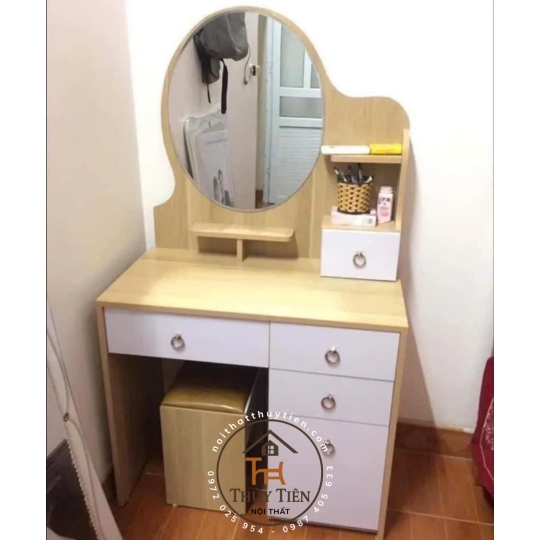 Bàn trang điểm MDF mẫu mới led và ko led